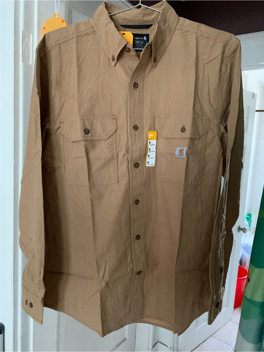 carhartt 104910 4.8Oz BRN Shirts - New, Packaged